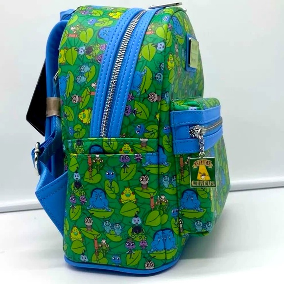 LOUNGEFLY DISNEY PIXAR A BUG'S LIFE - COLLAGE MINI BACKPACK NWT - Picture 8 of 13